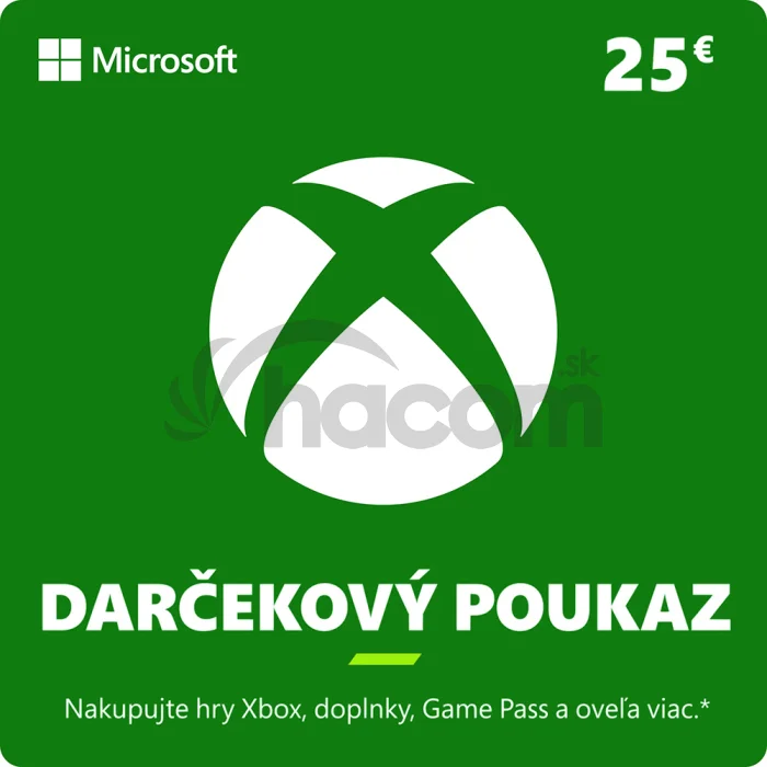 ESD XBOX - Darčeková karta Xbox 25 EUR
