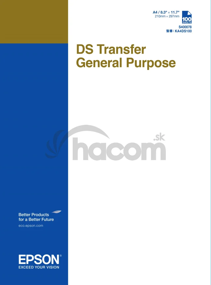 EPSON Viacúčelový transferový papier DS, listy A4