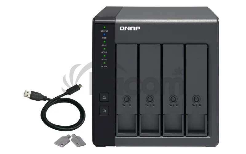 QNAP TR-004 rozširovacia jednotka pre PC alebo QNAP NAS (4x SATA / 1 x USB 3.0 typu C)