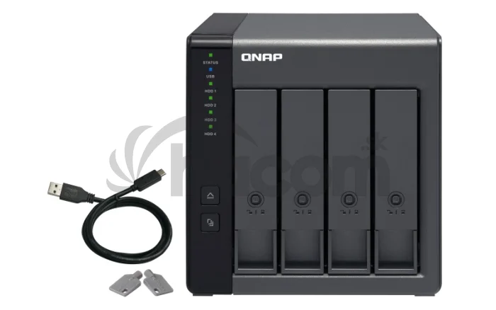 QNAP TR-004 rozširovacia jednotka pre PC alebo QNAP NAS (4x SATA / 1 x USB 3.0 typu C)