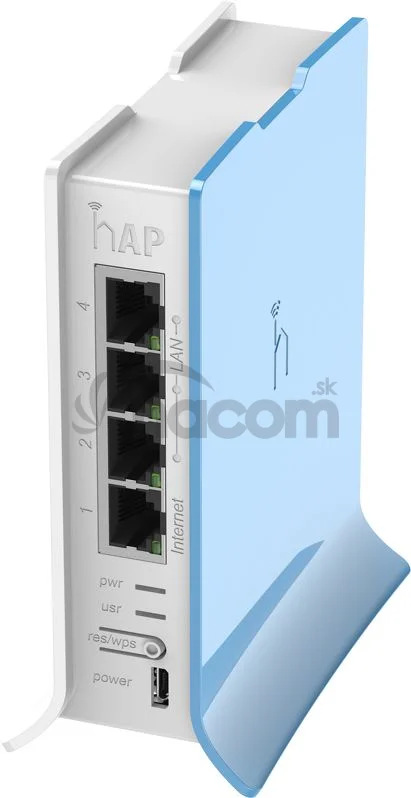 Mikrotik RB941-2nD-TC, 32MB RAM, 4xLAN, AP Tower case
