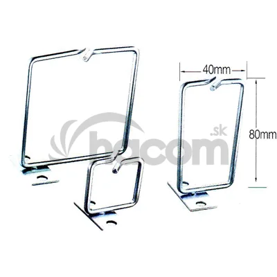 Vyväzovací háčik 40x80 D1 kov ľavý fix, čelný gate