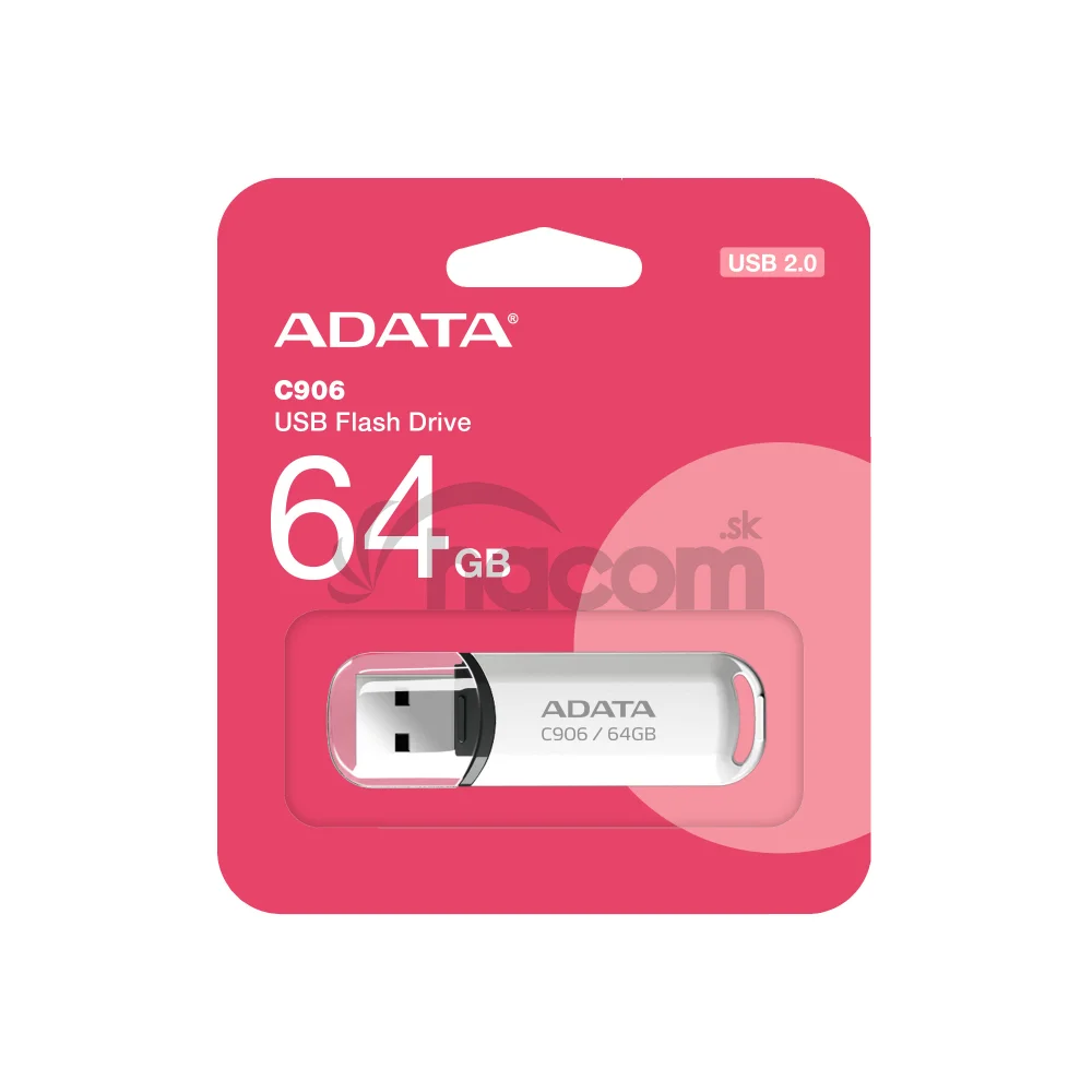 ADATA C906/64GB/USB 2.0/USB-A/Biela