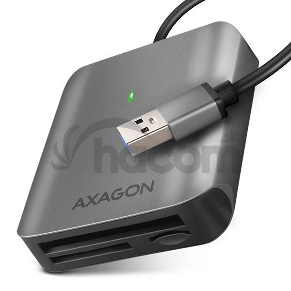 AXAGON CRE-S3, USB-A 3.2 Gen 1 - SUPERSPEED čítačka kariet, 3-slot & lun SD/microSD/CF, podpora UHS-II