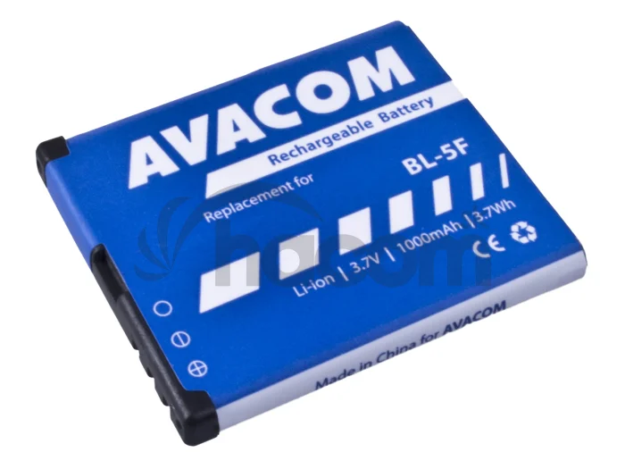 Batéria AVACOM GSNO-BL5F-S1000A do mobilu Nokia N95, E65, Li-Ion 3,6 V 1000mAh (náhrada BL-5F)
