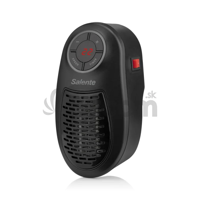 Salente HotHeat, teplovzdušný mini ventilátor, 500 W, čierny