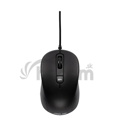 ASUS MU101C/Kancelárska/Optická/3 200 DPI/Drôtová USB/Čierna