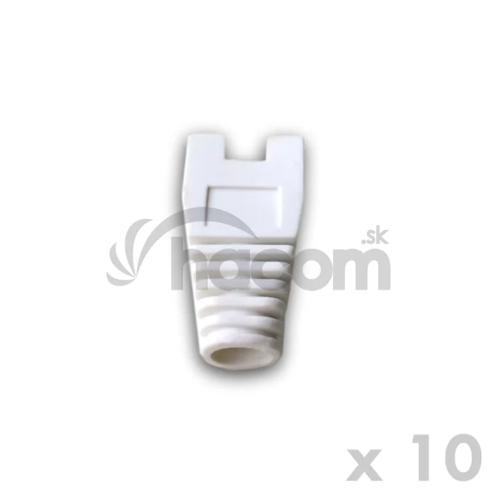 DATACOM Ochrana RJ45 s výrezom BIELA (10ks)
