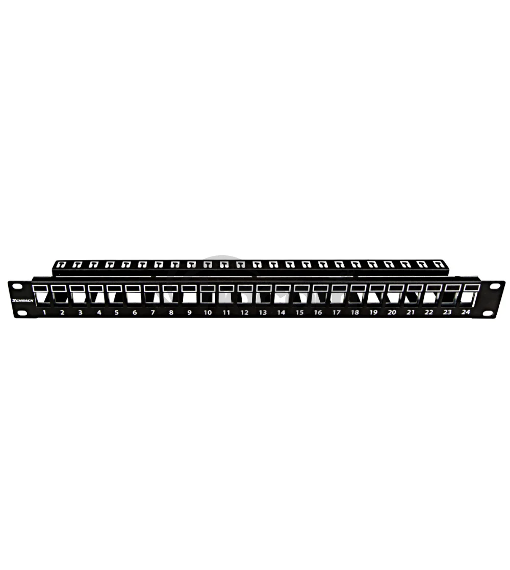19"patchpanel AMPARO pre 24 keystone SFA/SFB neosadený, 1U