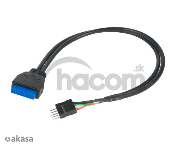 AKASA - USB 3.0 na USB 2.0 adaptér - 30 cm