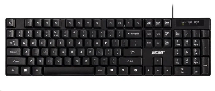 Acer AKW100/Drôtové USB-A/ CZ- SK layout/Čierna