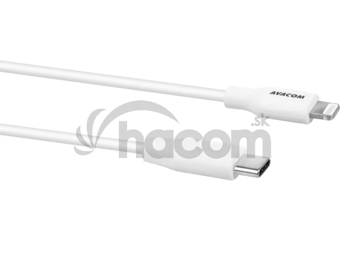 AVACOM MFIC-40W kábel USB-C - Lightning, MFi certifikácia, 40cm, biela