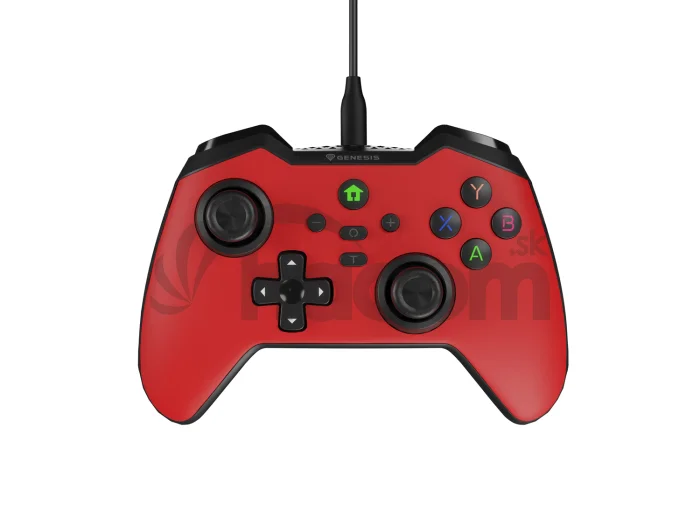 Drôtový gamepad Genesis MANGAN 300, pre PC/Switch/Mobil, červený