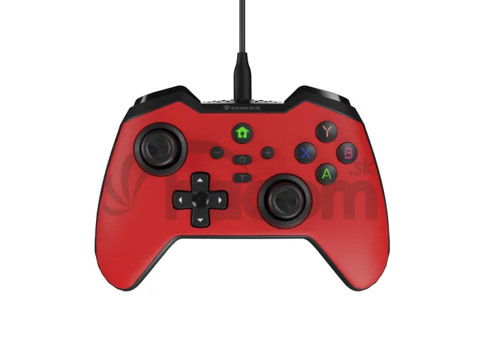 Drôtový gamepad Genesis MANGAN 300, pre PC/Switch/Mobil, červený