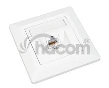Zásuvka Solarix CAT6 STP 1 x RJ45 pod omietku biela