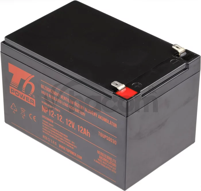 Akumulátor T6 Power NP12-12, 12V, 12Ah, F2