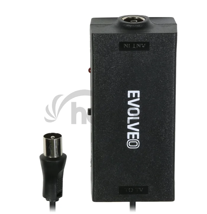 EVOLVEO Amp 1, anténny zosilňovač FM/DAB+/DVB-T2, filter LTE,4G,5G