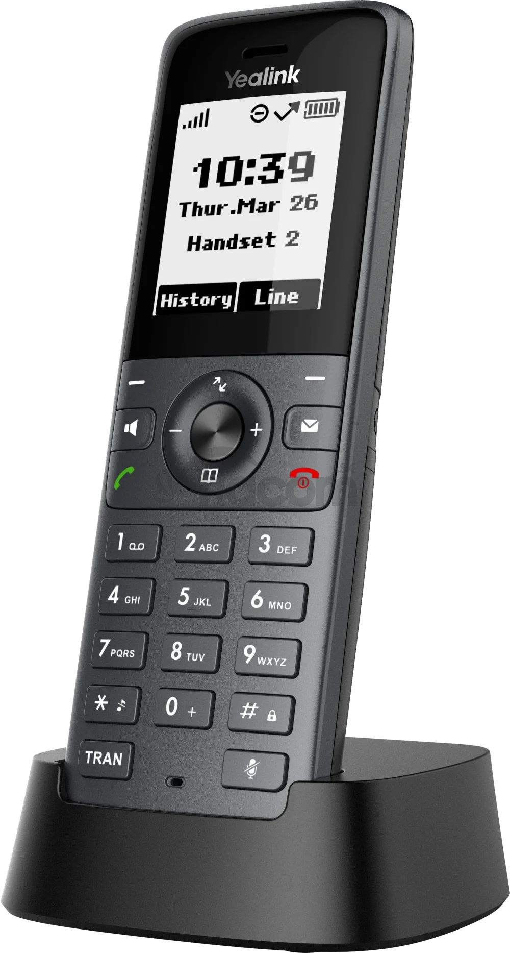 Yealink W71H SIP DECT rúčka, 1,8" čiernobiely displej