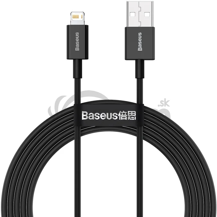 Baseus CALYS-C01 Superior Fast Charging Dátový Kábel USB to Lightning 2.4A 2m Black
