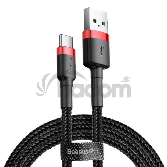 Baseus CATKLF-B91 Cafule Kábel USB-C 3A 1m Red/Black
