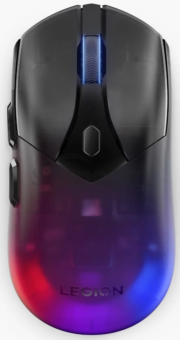 Lenovo Legion M410/Herná/Optická/Pre pravákov/16 000 DPI/Drôtové/Bezdrôtové/Transparentné