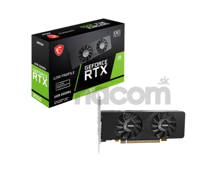 MSI GeForce RTX 3050 LP E/OC/6GB/GDDR6