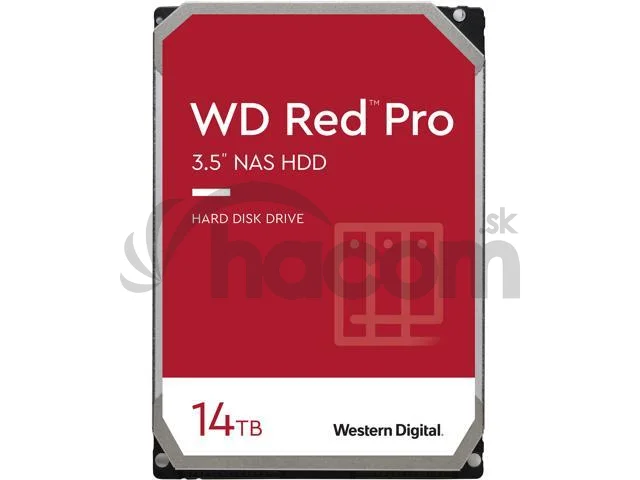 QNAP WD, HDD, Red Pro, SATA III, 3.5-inch, 14TB, WD142KFGX