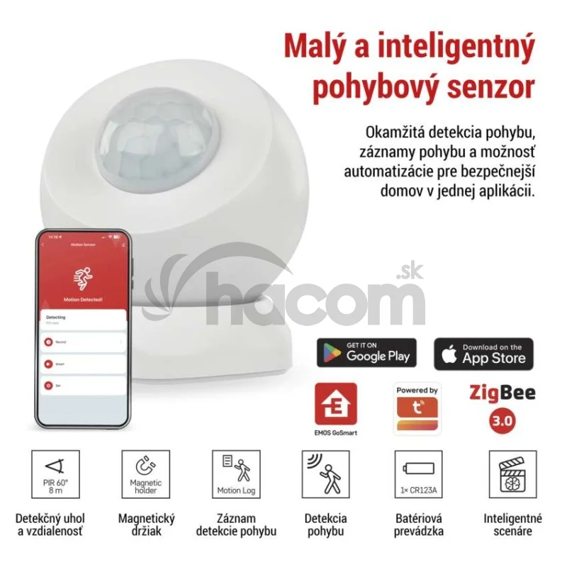 GoSmart PIR senzor (snímač pohybu) IP20, ZigBee