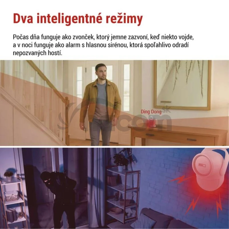 GoSmart alarm IP‑126L GUARDIAN s pohybovým senzorom, 6× dverový/okený senzor, WiFi