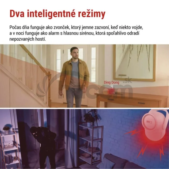 GoSmart alarm IP‑126L GUARDIAN s pohybovým senzorom, 6× dverový/okený senzor, WiFi