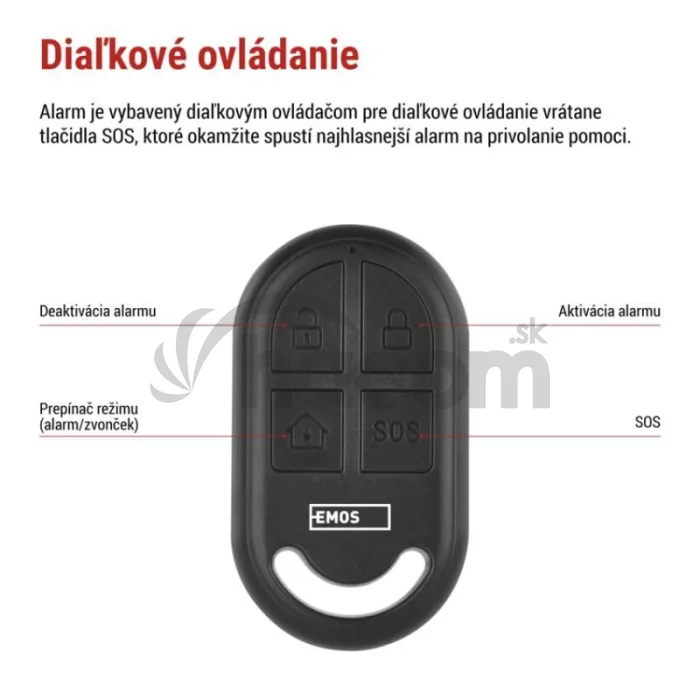 Alarm s pohybovým senzorom EM‑125L PROTECTOR
