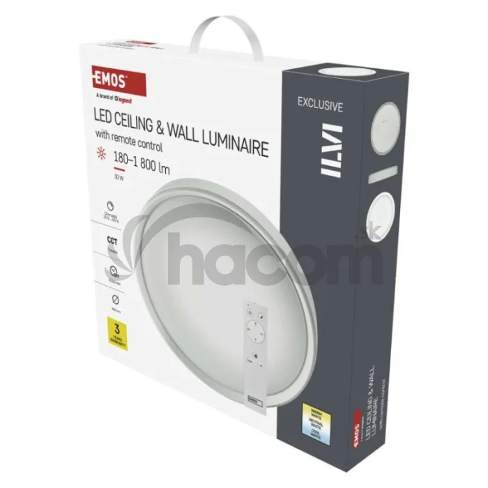 LED prisadené svietidlo ILVI, kruhové 30W, stmiev.so zmenou CCT