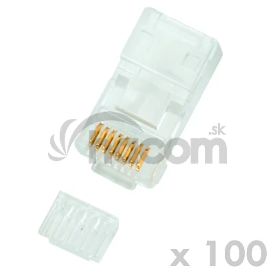 DATACOM Konektor RJ45 UTP 8p8c Cat6 drôt 100ks