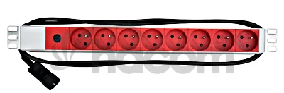 Napájací panel PDU 19",8xČSN,1xC14,10A,1U,kábel 2m