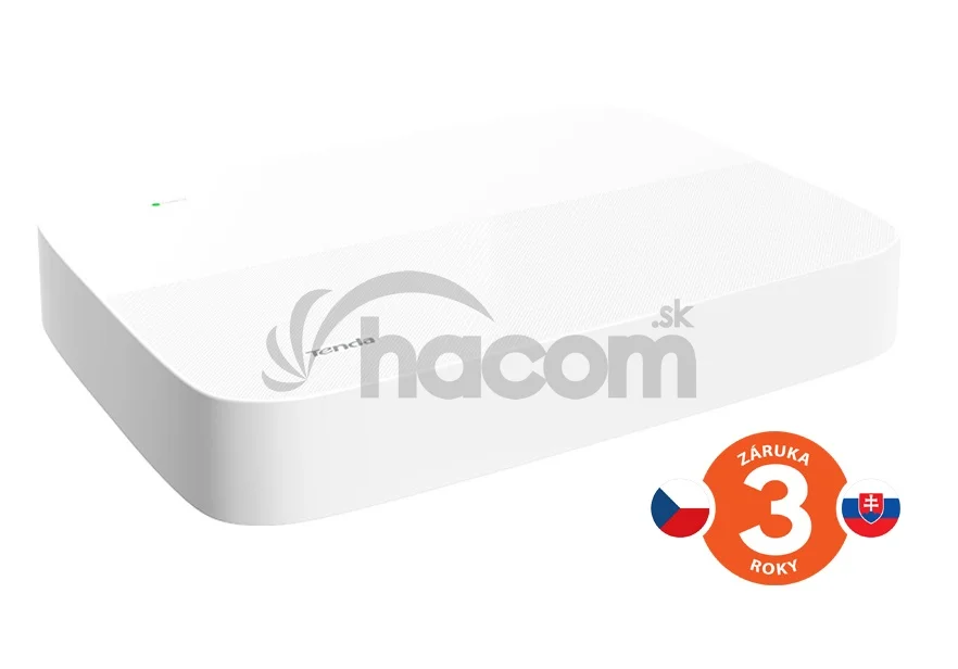 Tenda N6P-8H - PoE kamerový 4K NVR rekordér, 8 kanálov, H.265+, OnViF, zvuk, web. rozhranie, CZ app