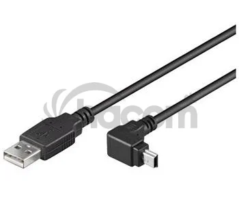 PremiumCord miniUSB 2.0, A-B, 5 pinov, 90 °, 1.8 m