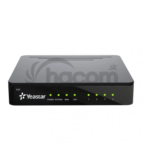 Yeastar S20, IP PBX, až 4 porty, 20 používateľov, 10 hovorov
