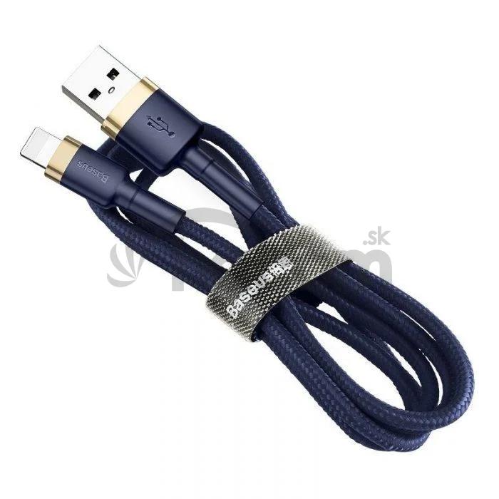 Baseus dátový kábel Cafule Lightning 1m 2,4A zlato-modrý