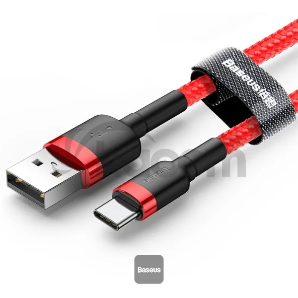 Baseus dátový kábel Cafule USB-C 2m 2A červený