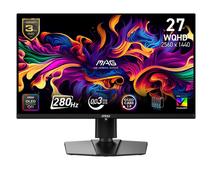 MSI MAG/271QP X28/26,5"/QD-OLED/QHD/280Hz/0,03ms/Čierna/3R
