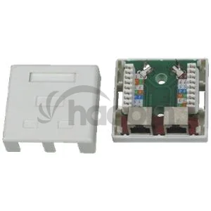 DATACOM STP dvojzásuvka nad omietku Cat5e 2 x RJ45