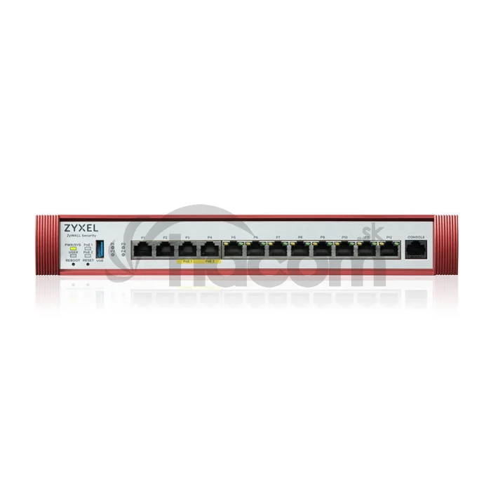 ZYXEL USG Flex 500H, 4*2.5Gig., 8*1G, USB, PoE, 1 dev.