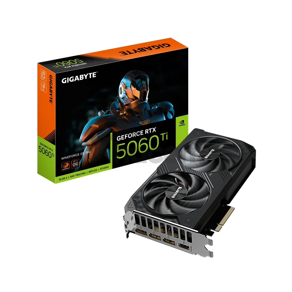 GIGABYTE GeForce RTX 5060 Ti WINDFORCE/OC/16GB/GDDR7