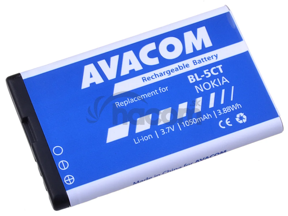 Batéria AVACOM GSNO-BL5CT-S1050A do mobilu Nokia 6303, 6730, C5, Li-Ion 3,7 V 1050mAh