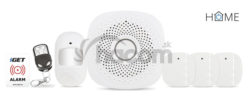 iGET HOME X1 Advanced- Inteligentný Wi-Fi alarm, v aplikácii aj ovládanie IP kamier a zásuviek, Andr, iOS