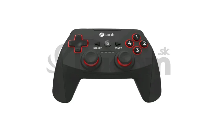 Gamepad C-TECH Khort pre PC/PS3/Android, 2x analóg, X-input, vibračný, bezdrôtový, USB