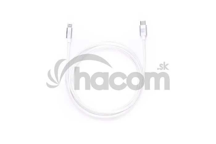 ER POWER kábel USB-C/C 5A (100W) 200cm biely