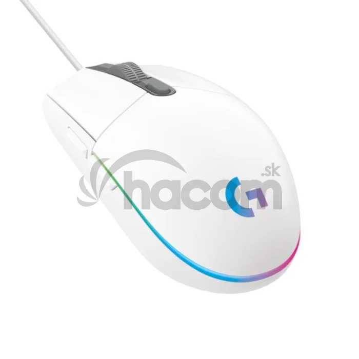 Logitech G203 Gen2/Herná/Optická/Pre pravákov/8 000 DPI/Drôtová USB/Biela