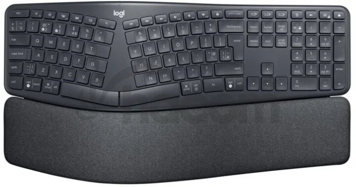 Logitech K860/Bezdrôtová Bluetooth/US layout/Čierna