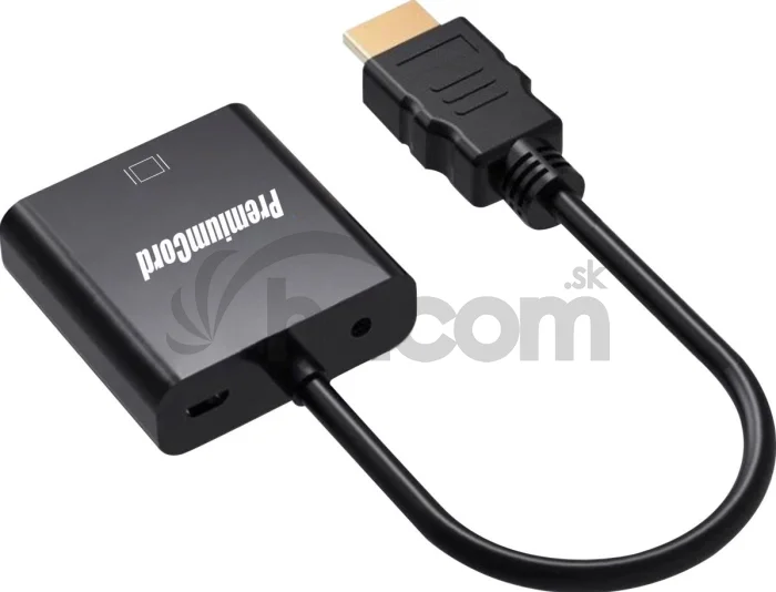 PremiumCord prevodník HDMI -> VGA so zvukom